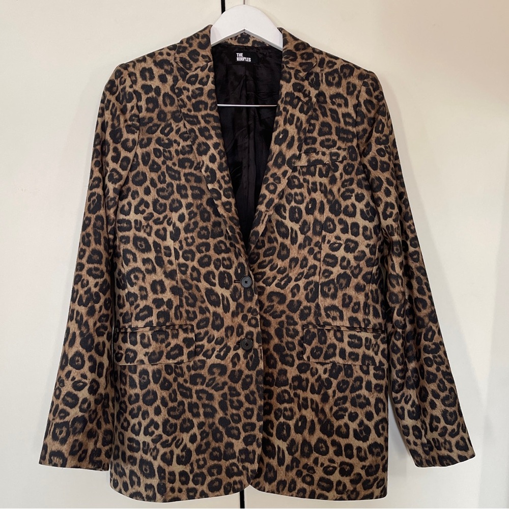 The Kooples Women's Leopard-Print Wool Blazer